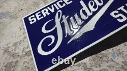 Porcelain Studebaker Enamel Sign Size 18 x 10 Inches flange double sided