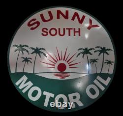 Porcelain Sunny South Enamel Sign 30x30 Inches Double Sided