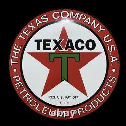 Porcelain Texaco Enamel Sign 30x30 Inches Double Sided