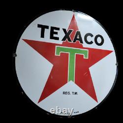 Porcelain Texaco Enamel Sign Size 42 Inches double sided