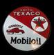 Porcelain Texaco Nafta Enamel Sign 30x30 Inches Double Sided