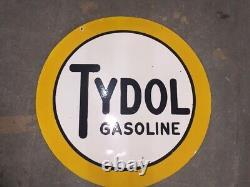 Porcelain Tydol Enamel Sign 30x30 Inches Double Sided