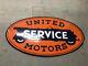 Porcelain United Motor Service Enamel Sign Size 42 X 23 Inches Double Sided