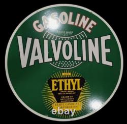 Porcelain Valvoline Enamel Sign 30x30 Inches Double Sided