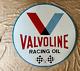 Porcelain Valvoline Enamel Sign Size 30x30 Inches Double Sided