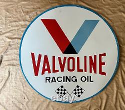 Porcelain Valvoline Enamel Sign Size 30x30 Inches Double Sided