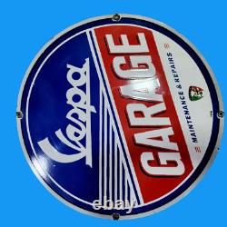 Porcelain Vespa Enamel Sign Size 30x30 Inches Double Sided