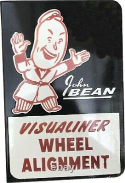 Porcelain Visualiner Enamel Sign 18x13 Inches Double Sided With Flange