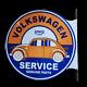 Porcelain Volkswagen Enamel Metal Sign Size 18x 18 Inches Double Sided