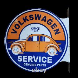 Porcelain Volkswagen Enamel Metal Sign Size 18x 18 Inches Double Sided