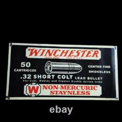 Porcelain Winchester Enamel Sign 42x20 Inches Double Sided