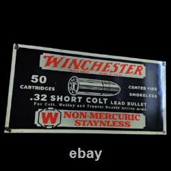 Porcelain Winchester Enamel Sign 42x20 Inches Double Sided