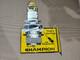 Porcelain` Champion Enamel Sign Size 18 X 12 Inches Flange Double Sided