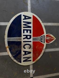 Porcelian American Enamel Sign Size 36x30 Inches Double Sided