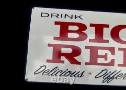 Porcelian Big Red Enamel Sign Size 42x20 Inches Double Sided