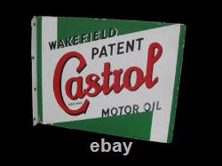 Porcelian Castrol Enamel Sign Size 26x15 Inches Double Sided
