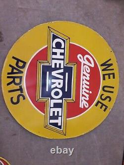 Porcelian Chevrolet Enamel Sign Size 30x30 Inches Double Sided