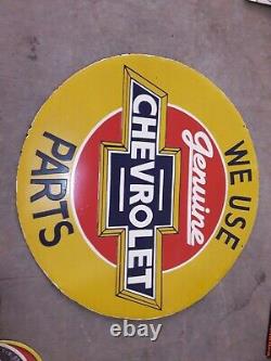 Porcelian Chevrolet Enamel Sign Size 30x30 Inches Double Sided