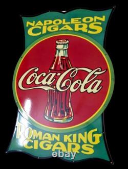 Porcelian Cola-cola Enamel Sign Size 36 Inches Double Sided
