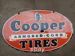 Porcelian Cooper Enamel Sign Size 28 Inches Double Sided