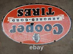 Porcelian Cooper Enamel Sign Size 28 Inches Double Sided