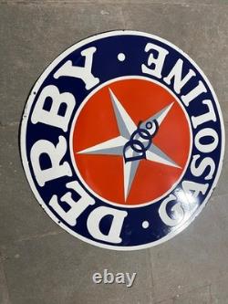 Porcelian Derby Enamel Sign Size 30x30 Inches Double Sided