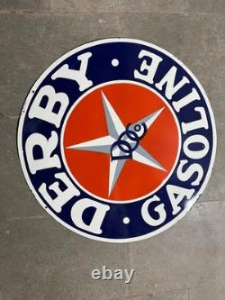 Porcelian Derby Enamel Sign Size 30x30 Inches Double Sided