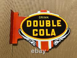 Porcelian Double Cola Enamel Sign Size 22x3014 Inches Double Sided