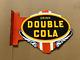 Porcelian Double Cola Enamel Sign Size 22x3014 Inches Double Sided