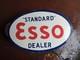 Porcelian Esso Standard Enamel Sign Size 36x24 Inches Double Sided
