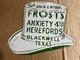 Porcelian Frosts Anxiety Enamel Sign Size 24x24 Inches Double Sided