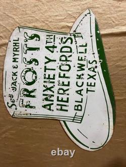 Porcelian Frosts Anxiety Enamel Sign Size 24x24 Inches Double Sided