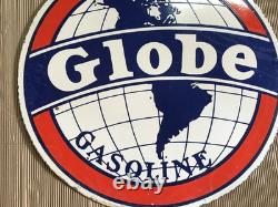 Porcelian Globe Enamel Sign Size 30x30 Inches Double Sided