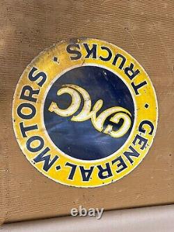 Porcelian Gmc Enamel Sign Size 30x30 Inches Double Sided