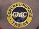 Porcelian Gmc Trucks Enamel Sign Size 30x30 Inches Double Sided