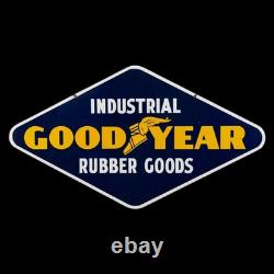 Porcelian Good Year Enamel Sign Size 36x20 Inches Double Sided