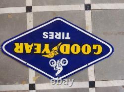Porcelian Good Year Enamel Sign Size 36x22 Inches Double Sided