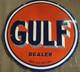 Porcelian Gulf Dealer Enamel Sign Size 30x30 Inches Double Sided