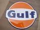 Porcelian Gulf Sign Size 30x30 Inches Double Sided