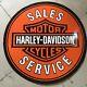 Porcelian Harley Davidson Enamel Sign Size 30x30 Inches Double Sided