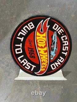 Porcelian Hot Wheels Enamel Sign Size 18x18 Inches Double Sided