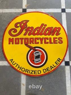 Porcelian Indian Enamel Sign Size 30x30 Inches Double Sided