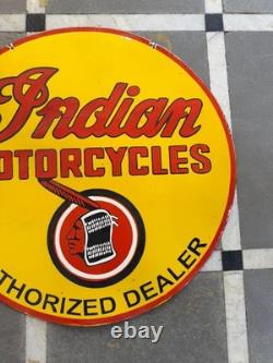 Porcelian Indian Enamel Sign Size 30x30 Inches Double Sided