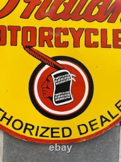 Porcelian Indian Enamel Sign Size 30x30 Inches Double Sided