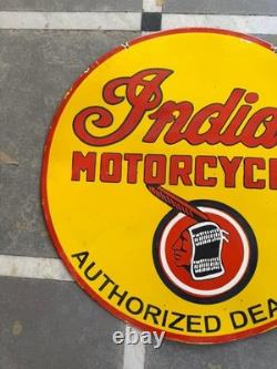 Porcelian Indian Enamel Sign Size 30x30 Inches Double Sided