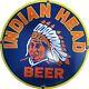 Porcelian Indian Head Enamel Sign Size 30x30 Inches Double Sided