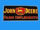 Porcelian John Deere Enamel Sign Size 42x20 Inches Double Sided