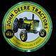 Porcelian John Deere Tractors Enamel Sign Size 30x30 Inches Double Sided