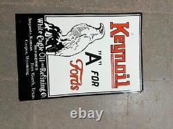 Porcelian Keynoil Enamel Sign Size 20x30 Inches Double Sided