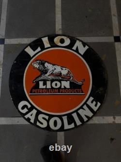 Porcelian Lion Enamel Sign Size 30x30 Inches Double Sided
